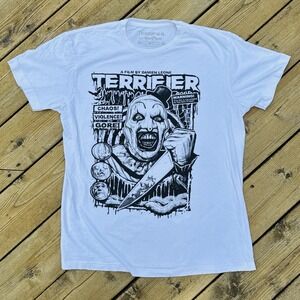 Terrifier Art The Clown Horror T Shirt Terror Threads Movie Tee Size L